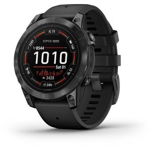 Garmin Epix Pro (Gen 2) 47 mm - szürke, fekete szilikon szíjjal kép