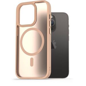 AlzaGuard Matte Case Compatible with Magsafe iPhone 14 Pro homoksárga tok kép