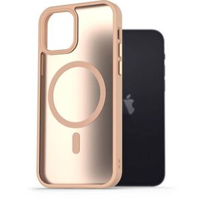 AlzaGuard Matte Case Compatible with Magsafe iPhone 12 / 12 Pro homoksárga tok kép