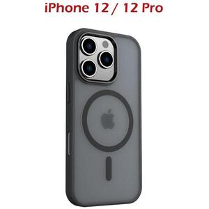 Swissten MagStick Flex iPhone 12 / 12 Pro fekete tok kép