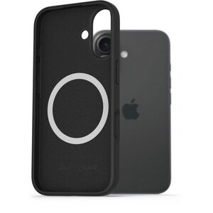 AlzaGuard iPhone 16 Silicone Case Compatible with Magsafe fekete tok kép
