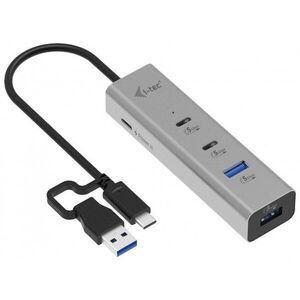 i-tec Universal Charging Metal HUB 2x USB-C + 2x USB-A Port, PD 85 W kép