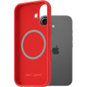 AlzaGuard iPhone 17 piros MagSafe szilikon tok kép