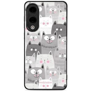 Mobiwear Glossy Samsung Galaxy S25 Edge fényes tok - macskák kép