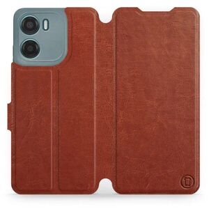 Mobiwear Motorola Moto G05 barna flip tok kép