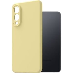 AlzaGuard Premium Samsung Galaxy S25 Edge sárga szilikon tok kép