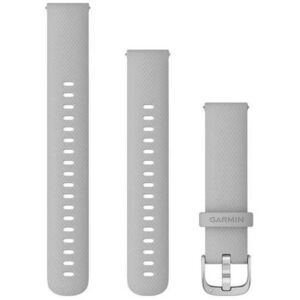 Garmin Quick Release (18 mm) szilikon - Mist Gray/Silver kép