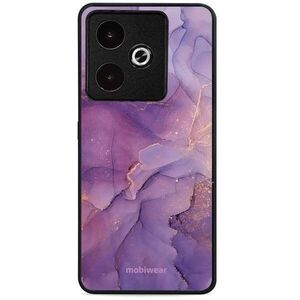 Mobiwear Glossy Realme GT 7 lila márvány fényes tok kép