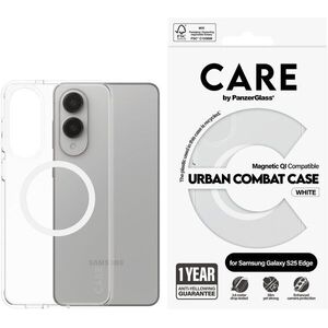 PanzerGlass CARE Urban QI Samsung Galaxy S25 Edge átlátszó-fehér tok kép