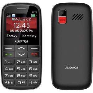 Aligator A770 Senior, fekete + asztali töltő kép