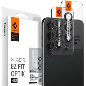 Spigen Glass EZ Fit Optik Pro 2 Pack, black - Samsung Galaxy S23/Galaxy S23+/Galaxy S24 kép