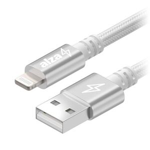 AlzaPower AluCore USB-A to Lightning MFi (C189) 0.5m, ezüst kép