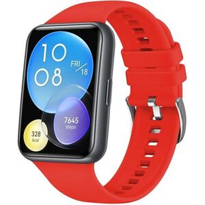 FIXED Silicone Strap Huawei Watch FIT2 - Piros kép