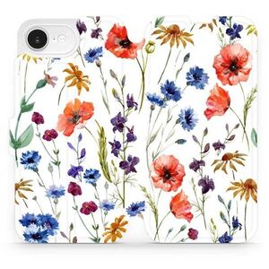 Mobiwear Apple iPhone 16e / 17e flip tok - mezei virágok kép