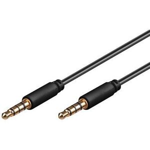 PremiumCord 4 pólusú jack M 3.5 to jack M 3.5, 0.5m kép