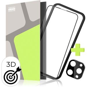 Tempered Glass Protector iPhone 15 Pro Max, kameravédő fólia, felhelyező keret, Case Friendly kép