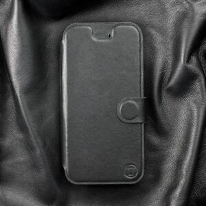 Mobiwear Honor 200 Lite fekete bőr flip tok - L_BLS kép