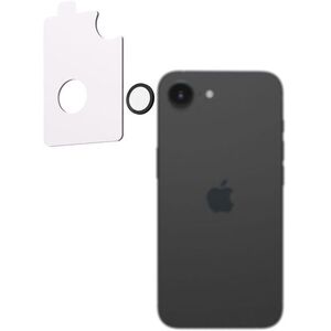 AlzaGuard Elite Lens Protector iPhone 16e / 17e kamera védő fólia - fekete + felhelyező keret kép