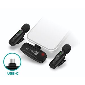 CONNECT IT Wireless Lavalier USB-C (2 db + receiver) készlet kép