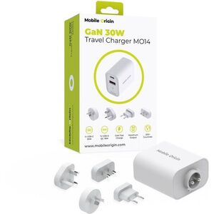 Mobile Origin GaN 30W Travel Charger MO14, EU, USA, UK, AUS kép
