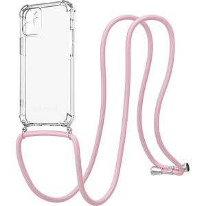 AlzaGuard Luxe Lanyard Case iPhone 12 Mini rózsaszín tok kép