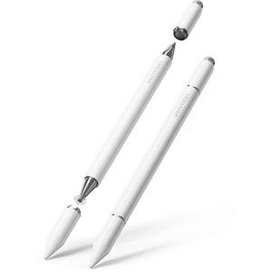 Vention 3-in-1 magnetic touch pen aluminum alloy, white kép