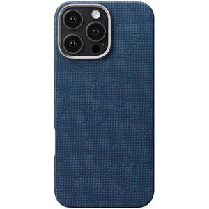 Pitaka Tactile Woven Case PTK Dark Blue iPhone 16 Pro Max tok kép