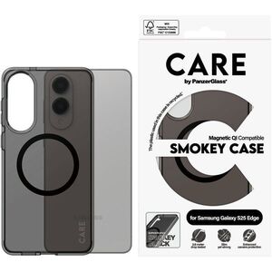 PanzerGlass CARE Samsung Galaxy S25 Edge tok, Smokey/Fekete QI kép