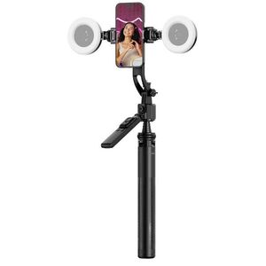 Rollei Easy Creator Quadpod LED Kit intelligens állvány – AI arcfelismerés LED-es világítással kép