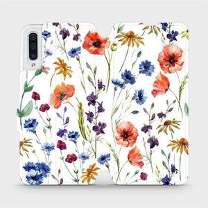 Mobiwear Samsung Galaxy A50 flip tok - MP04S, mezei virágok kép