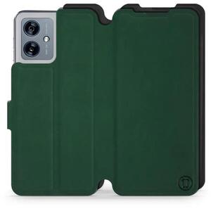Mobiwear Soft Touch Motorola Moto G54 5G / Moto G54 5G Power Edition zöld / fekete flip tok kép