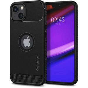 Spigen Rugged Armor iPhone 13 matt fekete tok kép