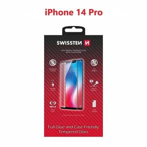 Swissten Case Friendly Apple iPhone 14 Pro Max üvegfólia - fekete kép