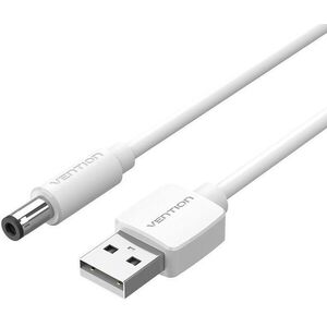 Vention USB to DC 5.5mm Power Cord 1M White Tuning Fork Type kép