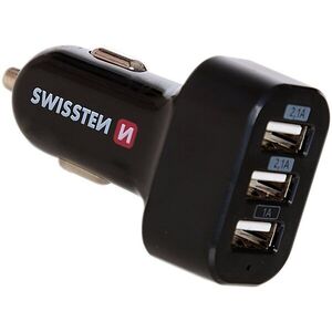 Swissten autós adapter 3xUSB 5.2A kép