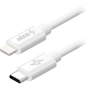 AlzaPower Core USB-C to Lightning MFi 1m, fehér kép