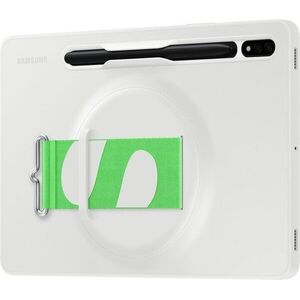 Samsung Galaxy Tab S8, pánttal ellátott, hátlap tok, fehér kép