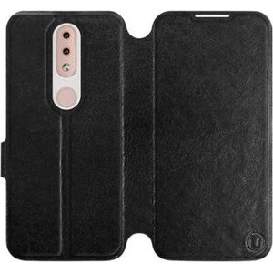 Mobiwear Nokia 4.2 fekete flipes tok szürke belsővel kép