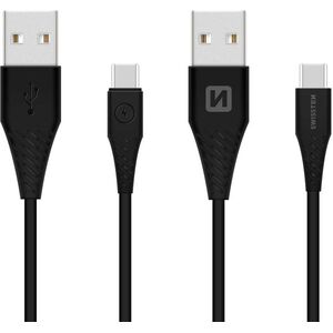 Swissten USB / USB-C 3.1 adatkábel, 1, 5 m (7 mm), fekete kép