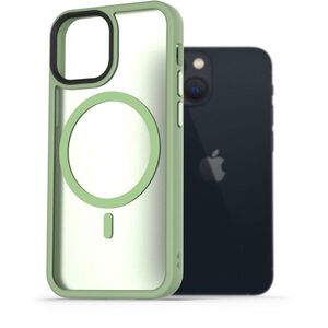 AlzaGuard Matte Case iPhone 13 Mini MagSafe zöld tok kép