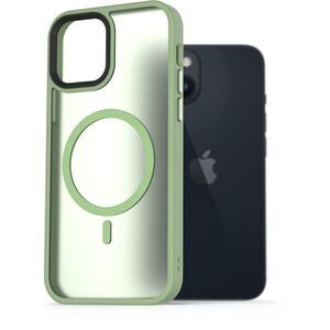 AlzaGuard Matte Case iPhone 14 MagSafe zöld tok kép
