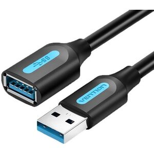 Vention USB 3.0 Male to USB Female Extension Cable 5m Black PVC Type kép