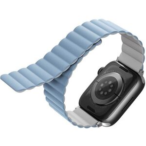 Uniq Revix Reversible Magnetic Apple Watch 49 / 45 / 44 / 42mm - fehér, kék kép