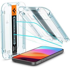 Spigen Glass tR EZ Fit 2 Pack Transparency iPhone 16/15 kép
