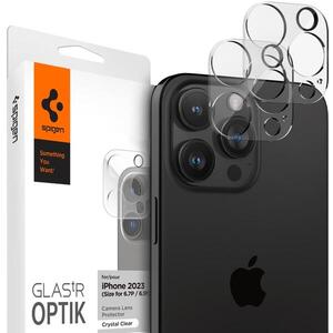 Spigen Glass tR Optik 2 Pack Crystal Clear iPhone 16 Pro/15 Pro/16 Pro Max/15 Pro Max kép