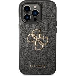Guess PU 4G Metal Logo iPhone 15 Pro Max szürke tok kép
