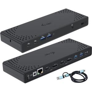 i-tec USB 3.0/USB-C/Thunderbolt Dual Display Docking Station, PD 100W kép