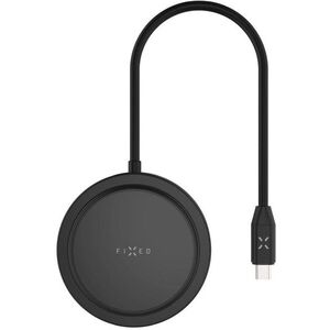 FIXED MagHUB 7in1 MagSafe kompatibilis vezeték nélküli töltő laptophoz és tablethez, fekete kép