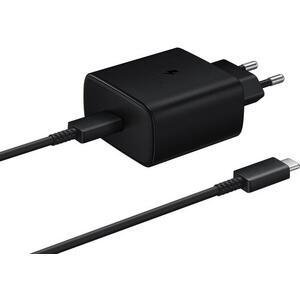Samsung 45W úti töltőfej + USB-C/USB-C Black (Bulk) adatkábel kép