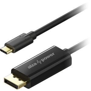 AlzaPower Core USB-C to DisplayPort 1.2 2m - fekete kép
